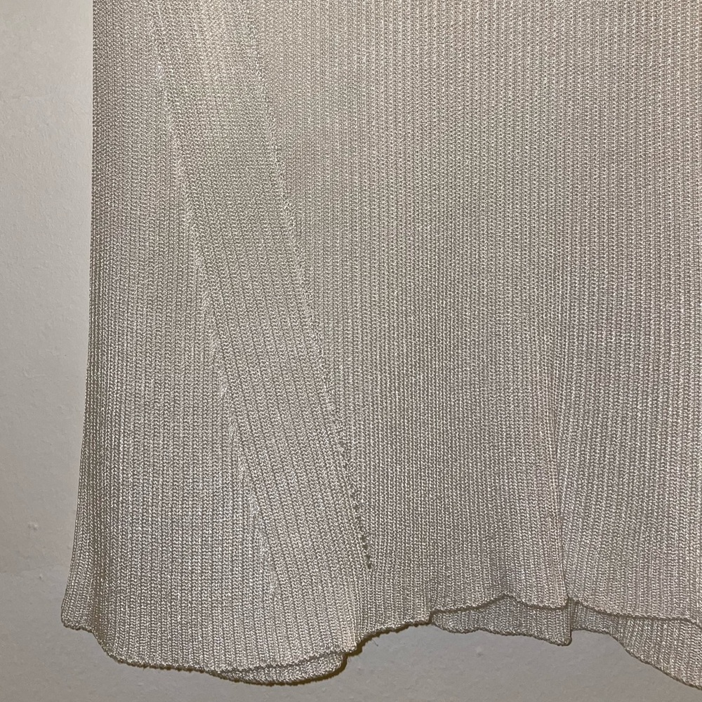 Rag & Bone Priya Crewneck Knit Tank in White with Black Trim Size M - Picture 10 of 12